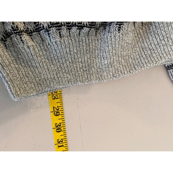 NWT Vintage C&A Sweater Crew Neck Pull Over Golf Scene Knit Design Gray XL - Picture 4 of 11